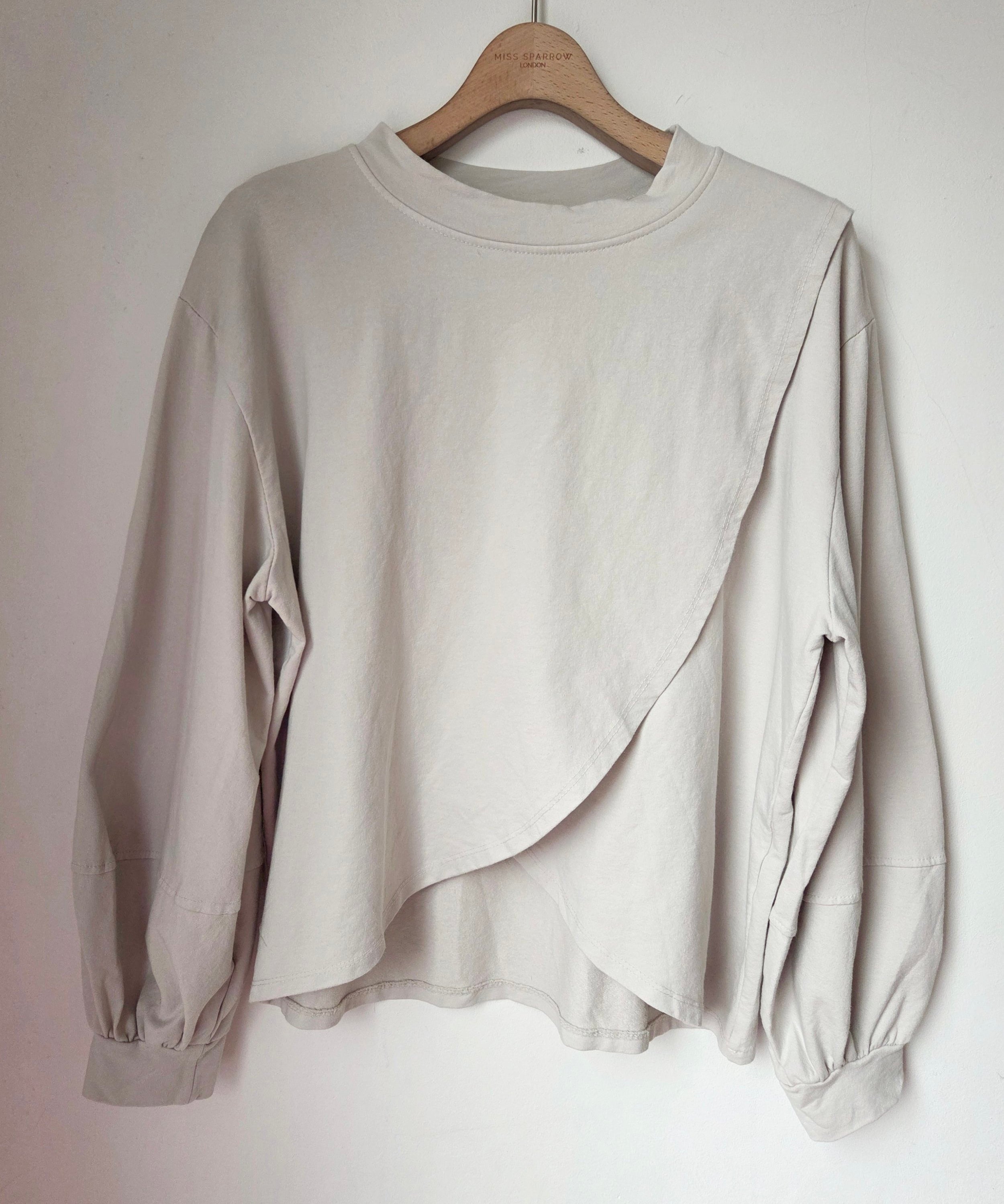 The jersey cross front jumper