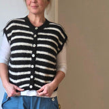 Mohair style buttoned tank top