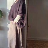 Oversized knitted vest top