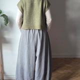Fine stripe balloon trousers