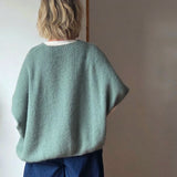 Oversized knitted vest top