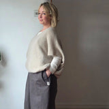 Oversized knitted vest top