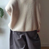 Oversized knitted vest top