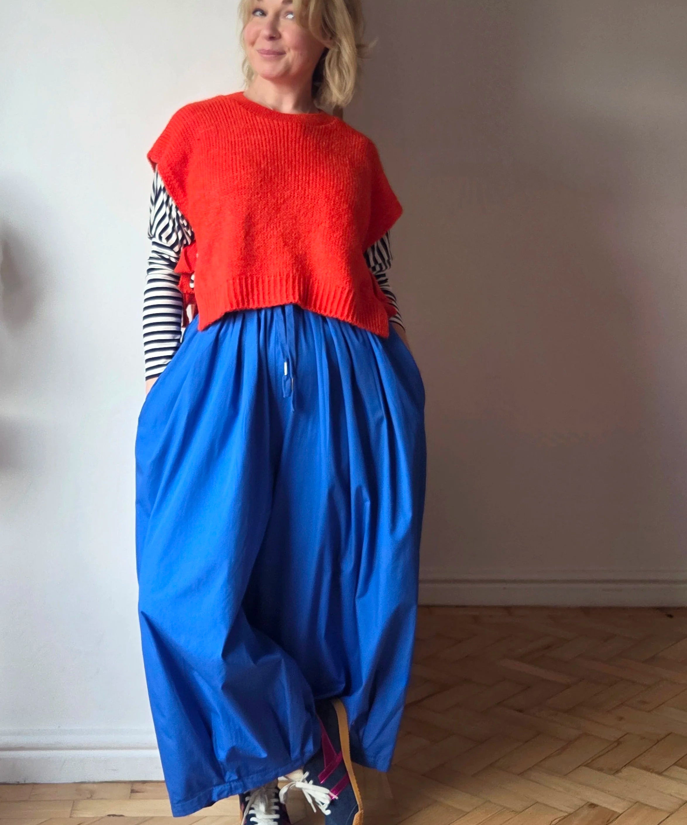 Knitted tabard from So Satsuma Clothing UK.