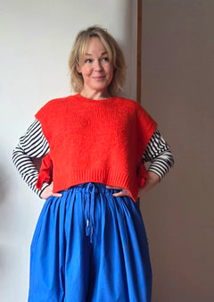Knitted tabard from So Satsuma Clothing UK.