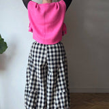 Gingham culottes
