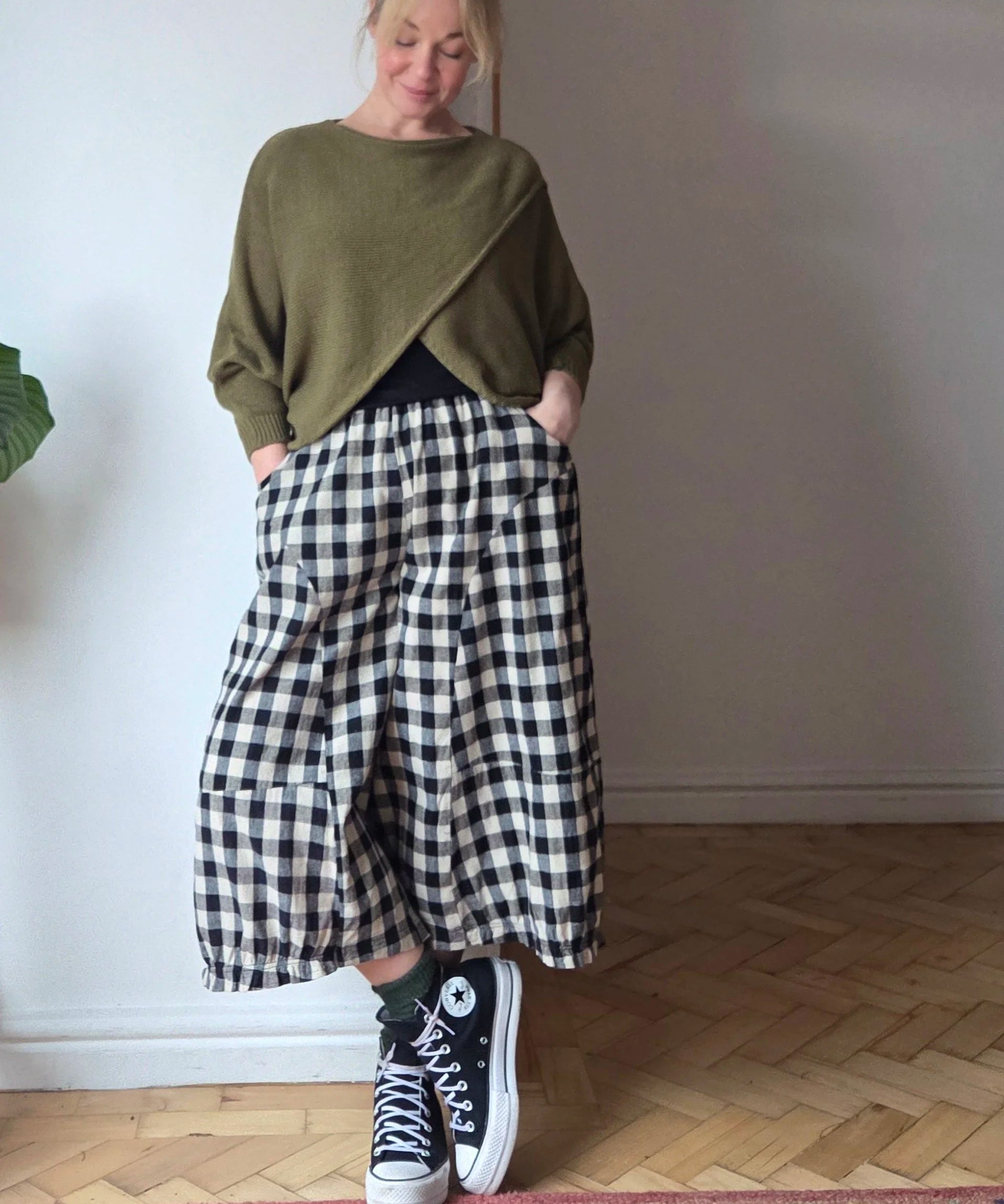 Gingham culottes