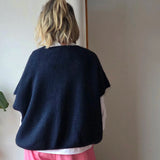 Oversized knitted vest top