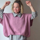 Oversized knitted vest top