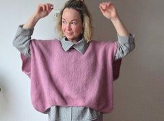 Oversized knitted vest top