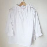 Gathered collar shirt