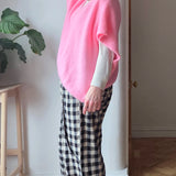 Oversized knitted vest top