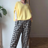 Oversized knitted vest top