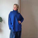 Oversize roll neck jumper