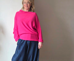 Tilted asymmetric jumper from So Satsuma Clothing UK.