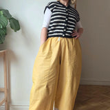 Light barrel trousers