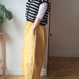 Light barrel trousers