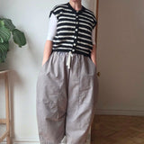 Light barrel trousers