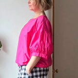 Draw string cotton top