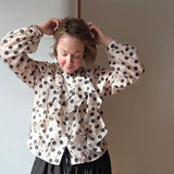 Spotted sheer shirt