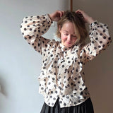 Spotted sheer shirt