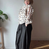 Spotted sheer shirt