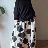 Spotted jersey trousers