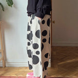 Spotted jersey trousers