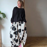 Spotted jersey trousers