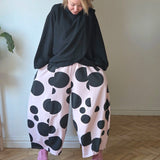 Spotted jersey trousers