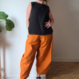 Cropped Poplin Trousers