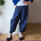 Cropped Poplin Trousers