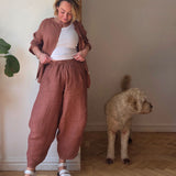 Ara cropped trousers - linen