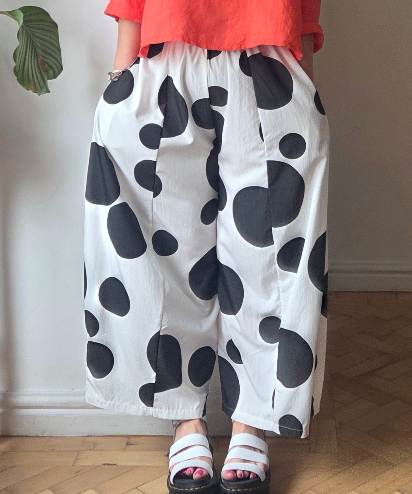 Spotted summer trousers from So Satsuma Clothing UK.