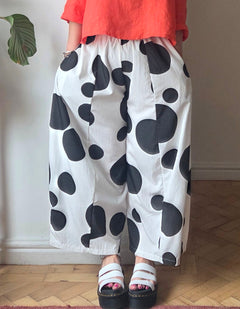 Spotted summer trousers from So Satsuma Clothing UK.
