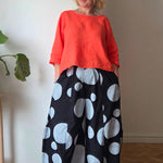 Spotted summer trousers from So Satsuma Clothing UK.