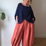 Badu linen trousers from So Satsuma Clothing UK.