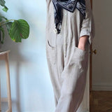 Linen boiler suit