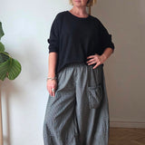 Fine Gingham Midnight Trousers