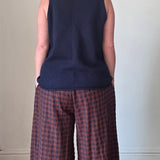 Anni Checked Wide leg Trousers
