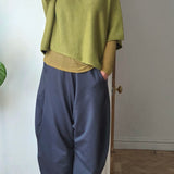Cropped Jersey Trousers