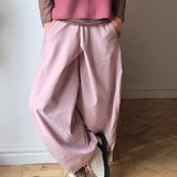 Cropped Fine Cord Trousers