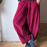 Cropped Fine Cord Trousers