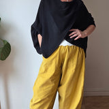 Cropped Fine Cord Trousers
