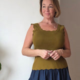 Scalloped Vest Top