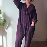 Cord boiler suit