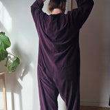 Cord boiler suit