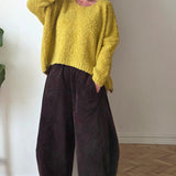 Big Cord Barrel Trousers