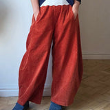 Big Cord Barrel Trousers