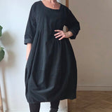 Cord Balloon Dress